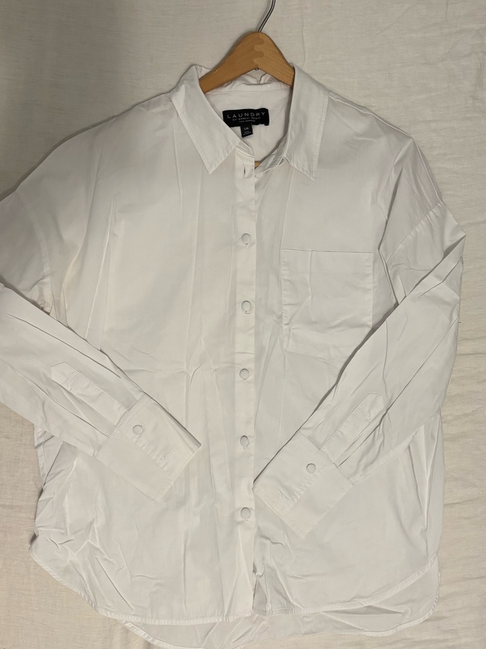 Laundry By Shelli Segal White Button-Down Shirt